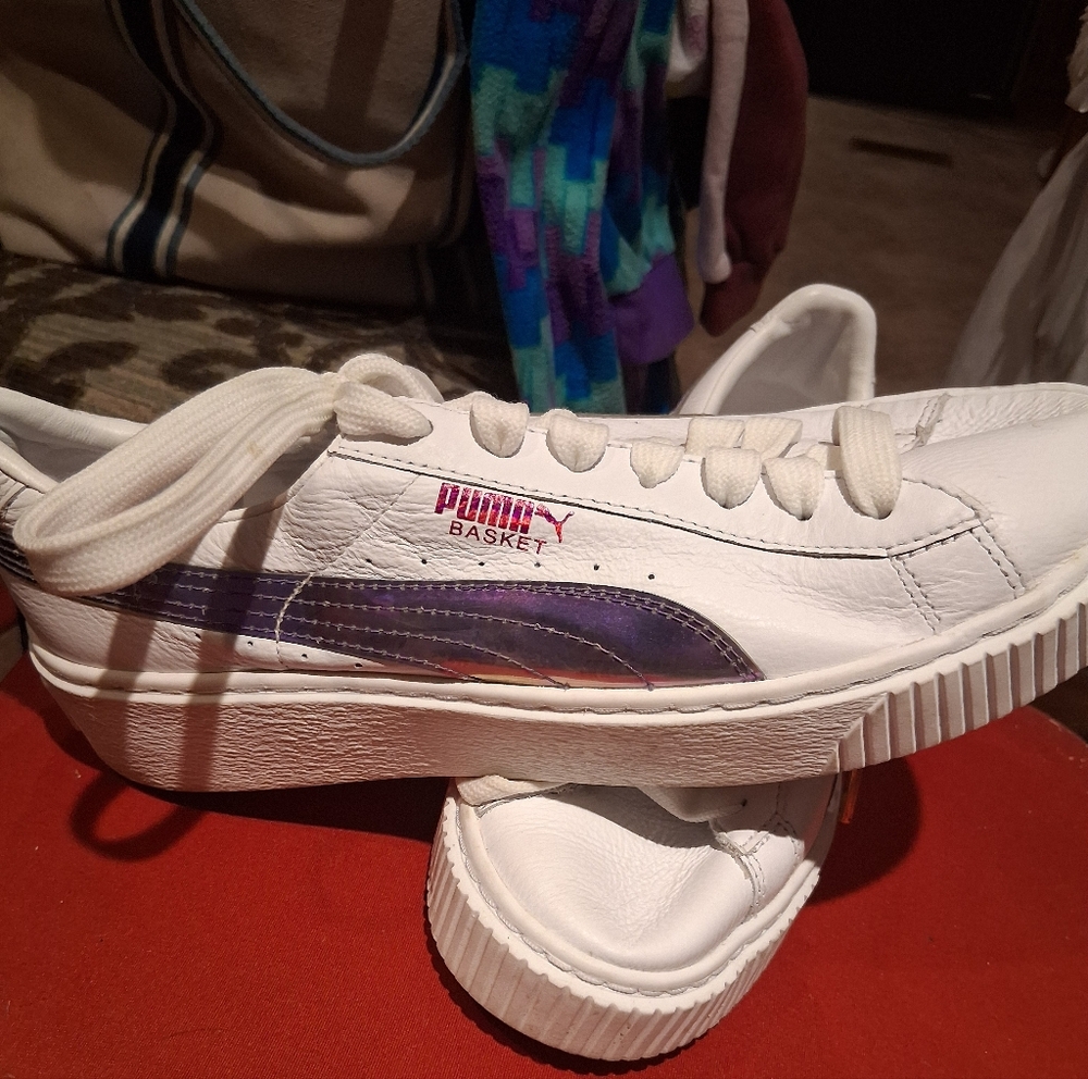 Puma Basket Platform Rainbow Junior 364529 02